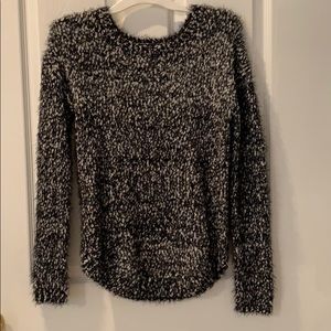 Fuzzy long sleeve sweater